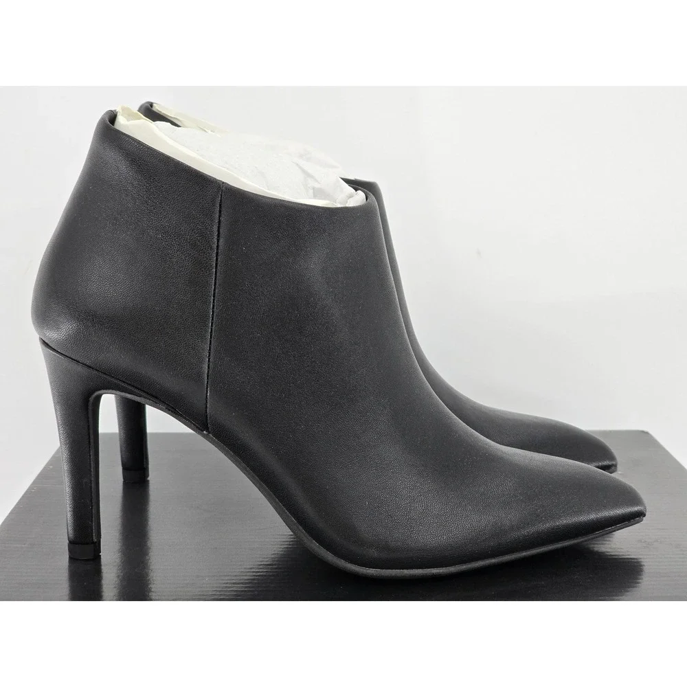 DV Dolce Vita Elowen Ankle Boots Womens 6 Black Pointed Toe Stiletto - New